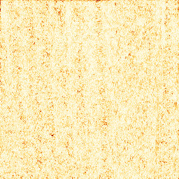 Actual error map: absolute difference between mean reconstruction and ground truth — lower than uncertainty suggests