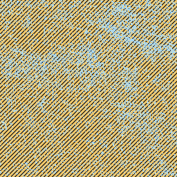 Provenance overlay for sample 1: orange hatch shifts compared to sample 0